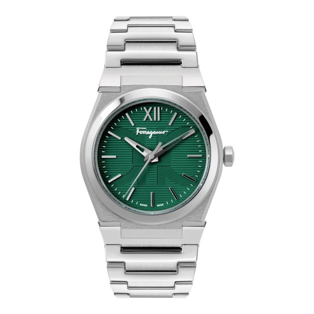 Ferragamo Vega Bracelet Watch Silver Mens